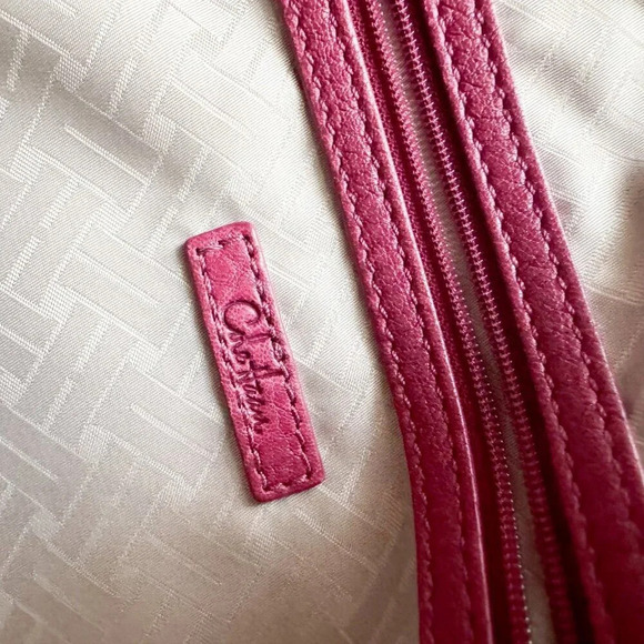 Cole Haan Thick Dusty Red Leather Medium Shoulder bag - Picture 9 of 10